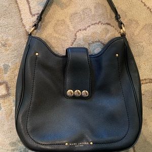 Marc Jacobs Black Leather Hobo